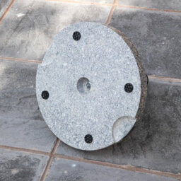 Samuel Alexander 15Kg Round Granite Garden Parasol Or Umbrella Base Weight Stainless Steel Pole - thumbnail 7