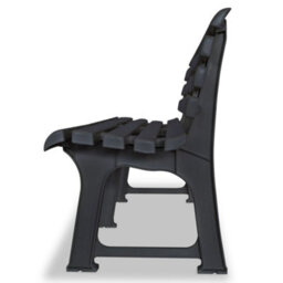 Berkfield Garden Bench 145.5 Cm Plastic Anthracite - thumbnail 3
