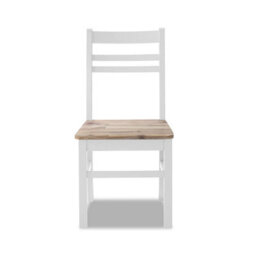 Statement Furniture Florence Country Style Wooden Chairs Set Of 4 - White - thumbnail 5