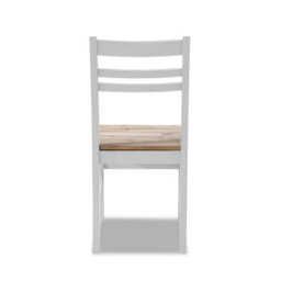 Statement Furniture Florence Country Style Wooden Chairs Set Of 4 - White - thumbnail 6