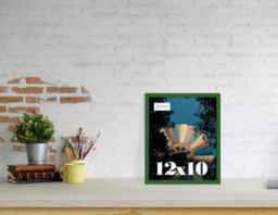 12X10 Green Picture Frame (30.5 X 25.4Cm) Poster, Photo, Artwork, Gallery Wall Or Print - thumbnail 2