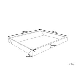 Beliani Waterbed Safety Liner Simple 160 X 200 Cm (Eu King Size) - thumbnail 3