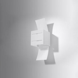 Sollux Lighting Loreto Aluminium & Glass White 1 Light Classic Wall Light - thumbnail 1