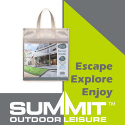 Sun Sail Shade 3X3X3M Guy Ropes - Reinforced Eyelets Uv 50+  Ecru 3M X3M - thumbnail 4