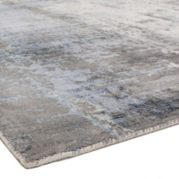 Blue Viscose Easy To Clean Abstract Handmade , Luxurious , Modern Rug For Living Room, Bedroom - 240Cm X 340Cm - thumbnail 4