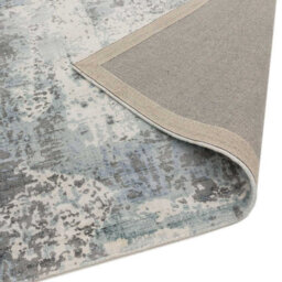 Blue Viscose Easy To Clean Abstract Handmade , Luxurious , Modern Rug For Living Room, Bedroom - 240Cm X 340Cm - thumbnail 5