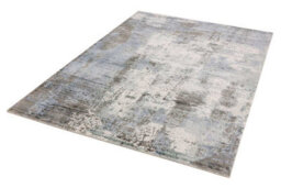 Blue Viscose Easy To Clean Abstract Handmade , Luxurious , Modern Rug For Living Room, Bedroom - 240Cm X 340Cm - thumbnail 3