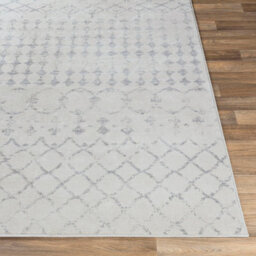 Livabliss Roma-Geometric Off-White Grey Living Dining Bedroom Rug 140 X 200 Cm Easy Care, Non Shedding - thumbnail 5