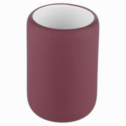 (Purple, Toothbrush Tumbler) Ceramic Matt Colour Matching Bathroom Set