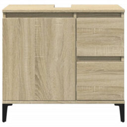 Berkfield Bathroom Cabinet Sonoma Oak 65X33X60 Cm Engineered Wood - thumbnail 4