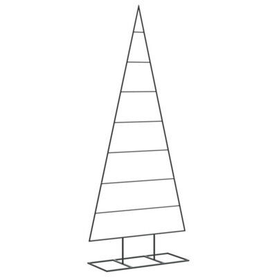 Berkfield Modern Metal Christmas Tree For Decoration Black 150 Cm - image 1
