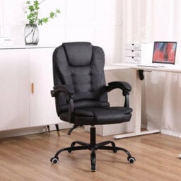 Black Executive Office Chair Swivel Recliner Computer Desk Gaming Chair - thumbnail 1