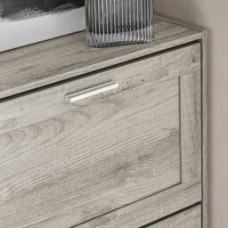 Sobuy Fsr137-Hg, Shoe Cabinet Shoe Rack Shoe Storage Cupboard Organizer Unit, Grey,w59.5Xd23Xh79.5 - thumbnail 6