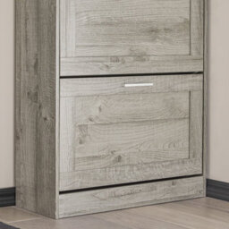 Sobuy Fsr137-Hg, Shoe Cabinet Shoe Rack Shoe Storage Cupboard Organizer Unit, Grey,w59.5Xd23Xh79.5 - thumbnail 4