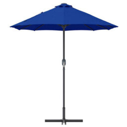 Berkfield Garden Parasol Blue Powder-Coated Steel - thumbnail 6