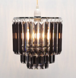 Pagazzi Lighting Pagazzi Bria Smoke Easy-Fit Pendant - thumbnail 4