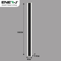 Ener-J Ener J Outdoor Led Wall Light 100Cm Black 48W Dimmable Cct Remote Control Ip65 - thumbnail 2