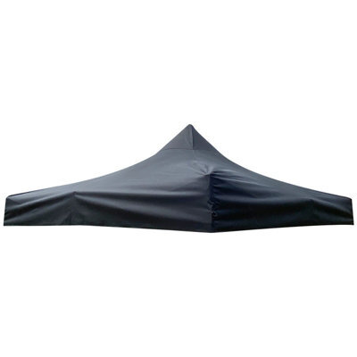 Woodside Replacement Gazebo Roof For 3Mx3M Frame, Heavy Duty, Waterproof, Black - image 1