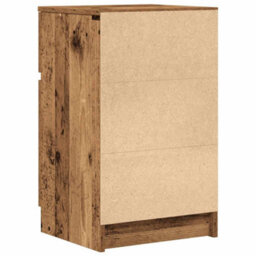 Berkfield Bedside Cabinet Old Wood 39X35X65 Cm Engineered Wood - thumbnail 8