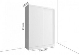 Arte Lux Iii Modern Sliding Door Mirrored Wardrobe (H2150mm W1810mm D600mm) - Black Matt - thumbnail 3