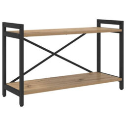 Berkfield Modern Bookcase Artisan Oak 80 X 30 X 48.5 Cm Engineered Wood - thumbnail 1