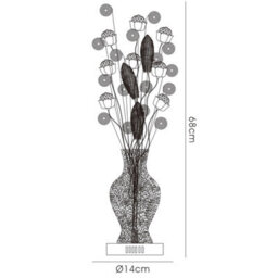 Luminosa Lighting Luminosa (Dh) Nevada Table Lamp 4 Light G4 Black/crystal, Not Led/cfl Compatible - thumbnail 3