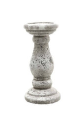 Small Stone Ceramic Candle Holder Minimalist Modern Decor - thumbnail 1