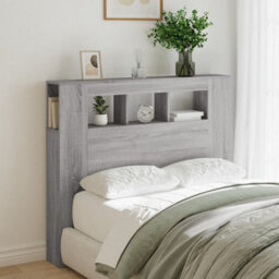 Berkfield Led Headboard Grey Sonoma 120X18.5X103.5 Cm Engineered Wood - thumbnail 3