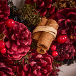 Dibor Cinnamon Pinecone 36Cm Christmas Wreath And 1.05M Garland For Front Door Décor - thumbnail 6