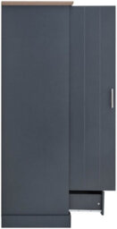 Gfw Kendal 2 Door 1 Drawer Wardrobe Slate Blue - thumbnail 6