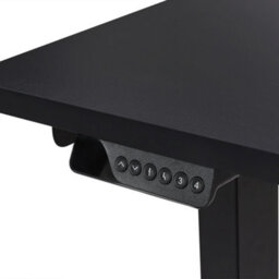 Beliani Electric Adjustable Corner Desk Destines Black 160 Cm 109 Cm Right Hand - thumbnail 8
