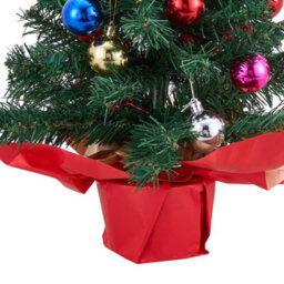 Living And Home Mini Desktop Christmas Tree With Fairy Lights, 10Cm Dia X 57Cm H - thumbnail 5