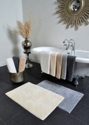 Allure Bath Fashions Hotel Luxury Deep Pile Bath Mat - Smoke Grey - thumbnail 2