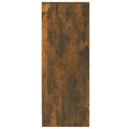 Berkfield Shoe Cabinet Smoked Oak 60X35X92 Cm Engineered Wood - thumbnail 7