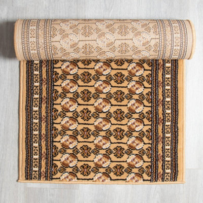 Bravich Beige Bokhara Hard Wearing Runner Mat - Texas - 60X240Cm (2'x8') - image 1