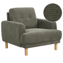 Beliani Armchair Tuve Corduroy Dark Green