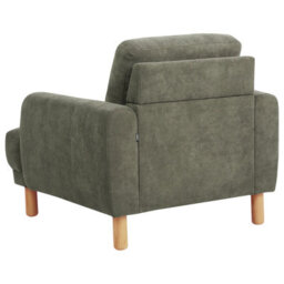Beliani Armchair Tuve Corduroy Dark Green - thumbnail 7