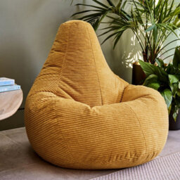 icon Gaming Bean Bag Recliner Jumbo Cord Ochre - thumbnail 3