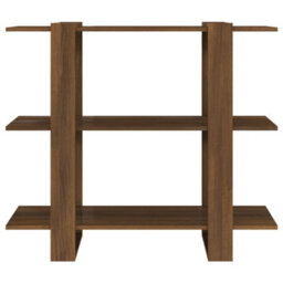 Berkfield Book Cabinet/room Divider Brown Oak 100X30X87 Cm - thumbnail 3