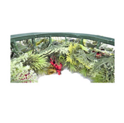 Premier Decorations Limited Red Dressed Artificial Christmas Wreath Door Decoration Apples Pine Cones 45Cm - thumbnail 6