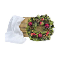 Premier Decorations Limited Red Dressed Artificial Christmas Wreath Door Decoration Apples Pine Cones 45Cm - thumbnail 7
