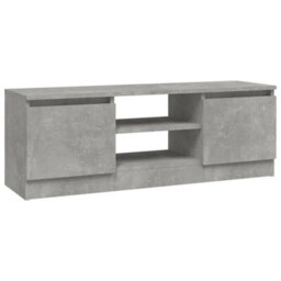 Vidaxl Tv Cabinet With Door Concrete Grey 102X30X36 Cm