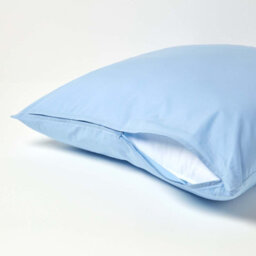 Homescapes Blue Continental Egyptian Cotton Pillowcase 200 Tc, 60 X 60 Cm - thumbnail 3