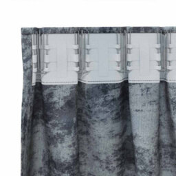 Walplus Curtain With Curtains 2 Pcs Silver Grey 245 X 140 Cm Velvet - thumbnail 4
