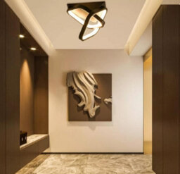 Square Hallway Light Modern Led Ceiling Light Fixtures Black(Warm Light) - thumbnail 2