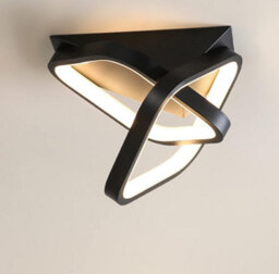 Square Hallway Light Modern Led Ceiling Light Fixtures Black(Warm Light) - thumbnail 1