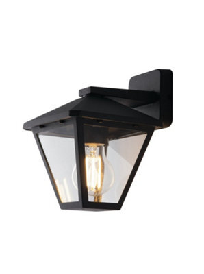 Luminosa Lighting Luminosa Prisma Outdoor Down Wall Lanterns Anthracite, Ip44 19.1X21.8X16Cm - image 1
