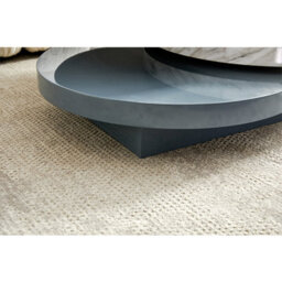 Furniture in Fashion Triplo Round Rotating Coffee Table Grey Magnesia Marble Effect - thumbnail 4