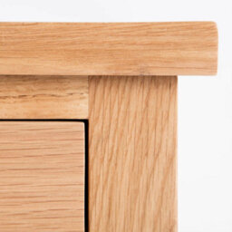 London Oak 4 Drawer Chest Fully Assembled - By Roseland Furniture - thumbnail 6