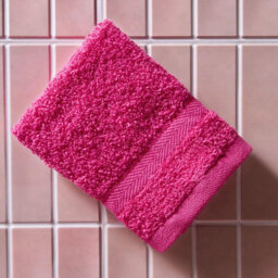 Ohs 4 Pack Of 100% Cotton Hand Towel, 50 X 80Cm - Bright Pink - thumbnail 2